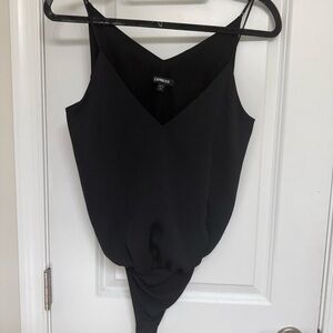 Express Women's Black Sleeveless Bodysuit